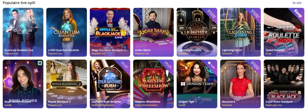 Casinodays live casino